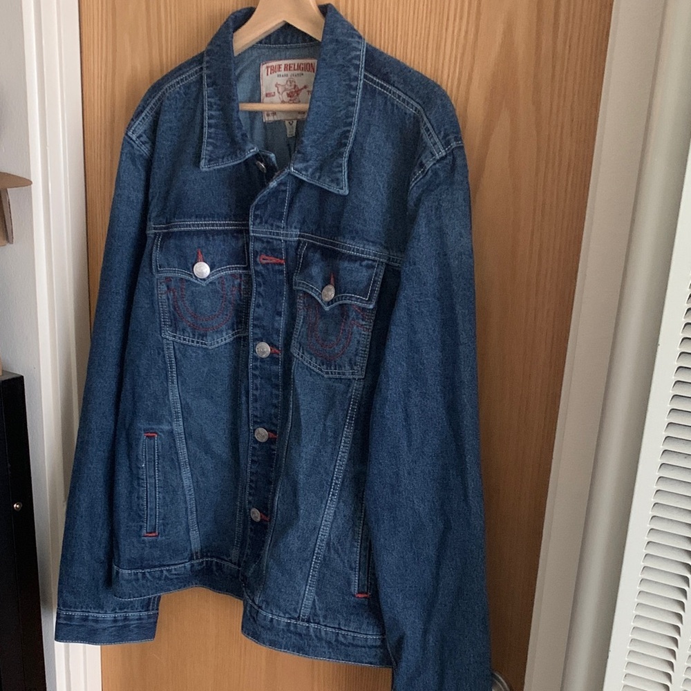 Men’s NWT Sz XL True Religion “Jesse” Denim Trucker Jacket